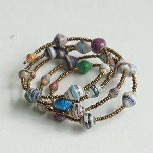 Colorful Beaded Wrap Bracelet